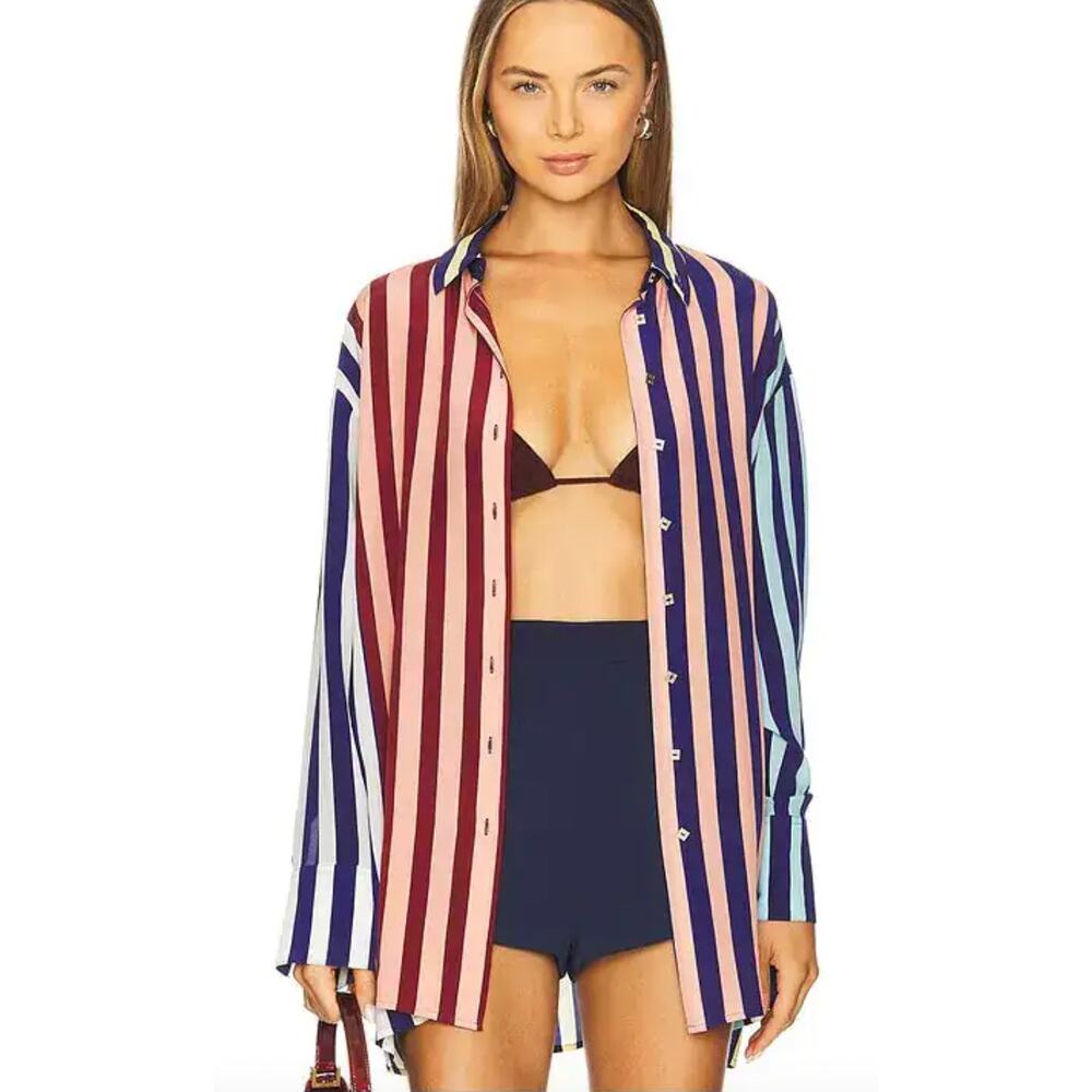 NWT Muma World Striped Oversized Shit, Small $395